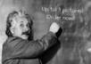 make a picture of Einstein writing your message on a board only small3