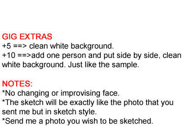 digitally sketch YOU or your friend or family big3