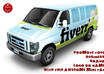 promote your BUSINESS/ brand/ Logo or name with this awesome mini van and send you 3 different products