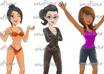 create you a amazing, custom female MASCOT small1
