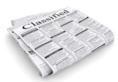 do classified ad submission to 10 High PR classified sites, manually big1