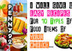 give you 10 easy recipes for foods of your choice