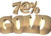 give you a set of Solid Gold letters, numbers and special characters