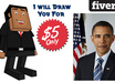 draw You as an Eye Catching Toy CARTOON Character