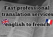 translate a text from english to french