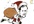hand draw cute Christmas caricature portrait gift