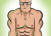 create you a vector cartoon picture, with your cartoonized head in body of bodybuilder small1