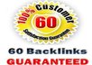 get your website at least 60 live High PR Seo backlinks