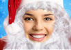turn yourself into Santa with some messages below pic