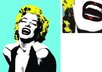 give you lovely Marilyn Monroe poster own creation pop art style