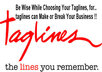write a tagline for your business, product or service