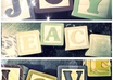 create a photo collage with up to 4 block letter words small1