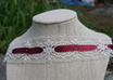 create a handsewn lace choker