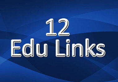 give 12 edu links and give you intant backlinks with proof big1