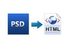 convert your psd template/banner into html code only
