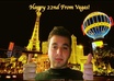 crop your face and create a postcard from a place of your choosing