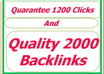 quarantee You 1200 clicks by sending Your solo ads and email To Millions of my subscriber
