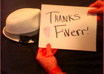 promote your sign while wearing classy gloves next to bow tie small1