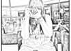 convert your photo to a black and white comic sketch