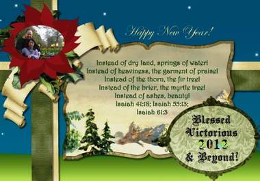 personalize Holiday card for you, postage included big1