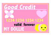 make a credit card for a doll
