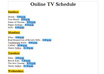 write a detailed schedule