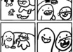 make a Simple black and white Four Panel comic small1
