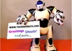 make 6 different pictures of my ROBOT holding a sign with your website or other text small1
