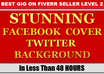 design STUNNING Twitter Background or Twitter Header or Facebook Timeline Cover or Banner Best Custom Twitter Facebook Graphics Service