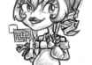 draw a shaded chibi/miniaturized character
