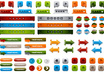 send you 5 editable PSD files of 100+ Web design Decorative Elements [fresh and stylish Web elements] from my best collections