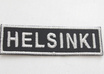send you 2 black/silver embroidered patch your own text on it