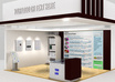 make a Booth mockup of your company with logo
