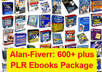 give you 600+ plus quality PLR Ebooks with many categories