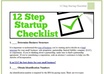 provide a Startup Checklist for your new business