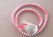 make you a trendy wrapped leather and bead bracelet