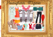create a collection of 5 outfits for any occasion for women and men