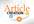 write an article for you