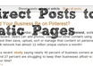direct Posts onto Pages in Blogger