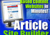 tell you how to build article website