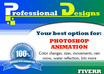 design a professional photoshop animation