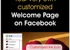 make a welcome tab for your facebook fan page