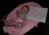 take a picture of my baby with a message of your choice
