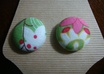handmake fabric button earrings in your choice of fabric