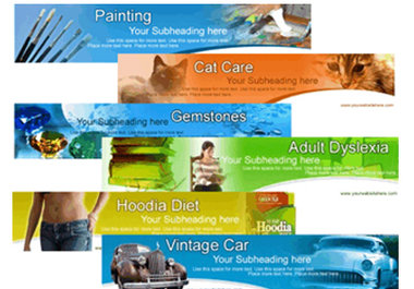create header, ad banner and other graphic such as button, opt in for your website big1