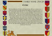 research Your Family Name and produce a frameable print of it