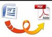 convert any Word file into PDF file or viceversa