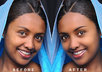 remove facial hair, wrinkles and clean and retouch