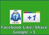 click the Facebook Like/Share and Google +1 Buttons on up to 12 Separate Web Pages small1