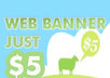 make a banner or headers or footers for your Website within 24 hours small1